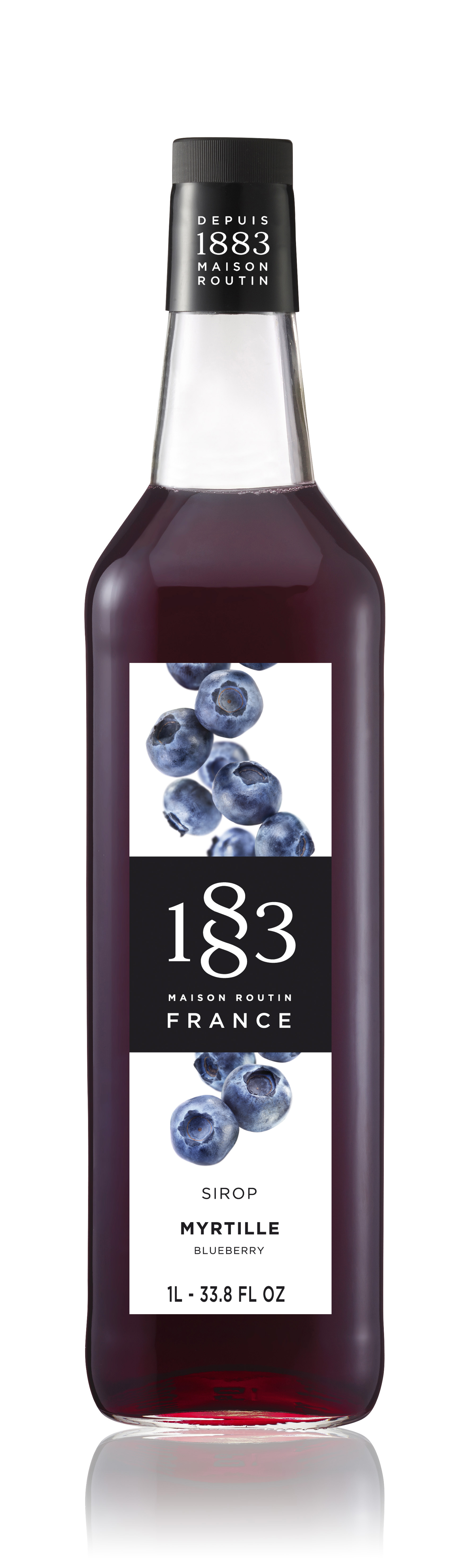 1883 Syrup Blueberry  1L Glass Bottle