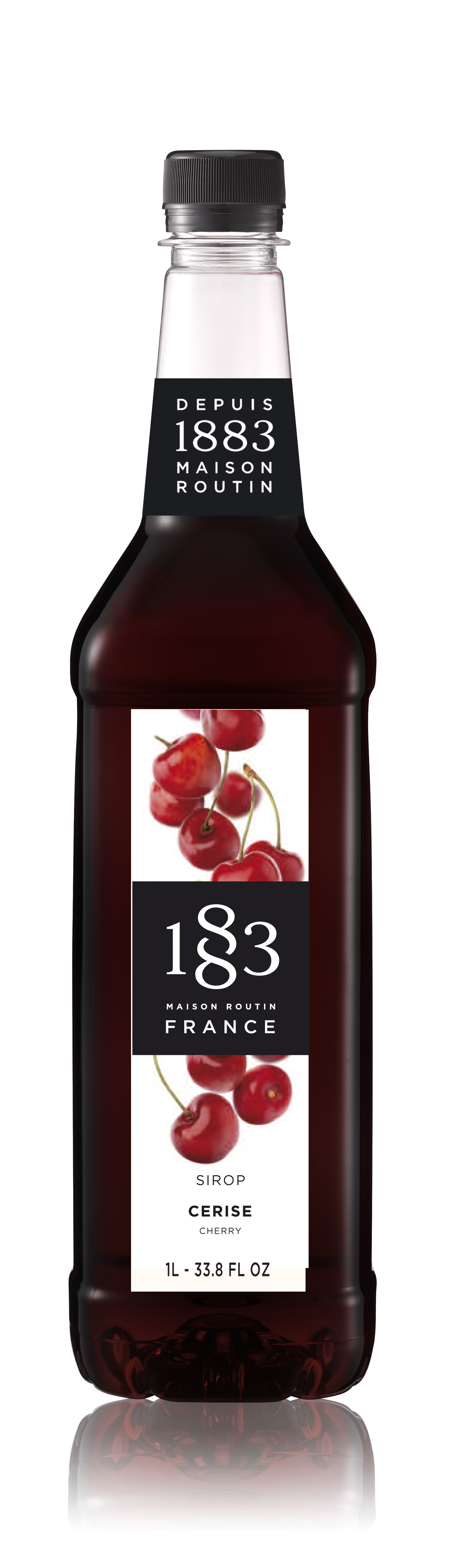 1883 Syrup Cherry 1L PET Plastic Bottle