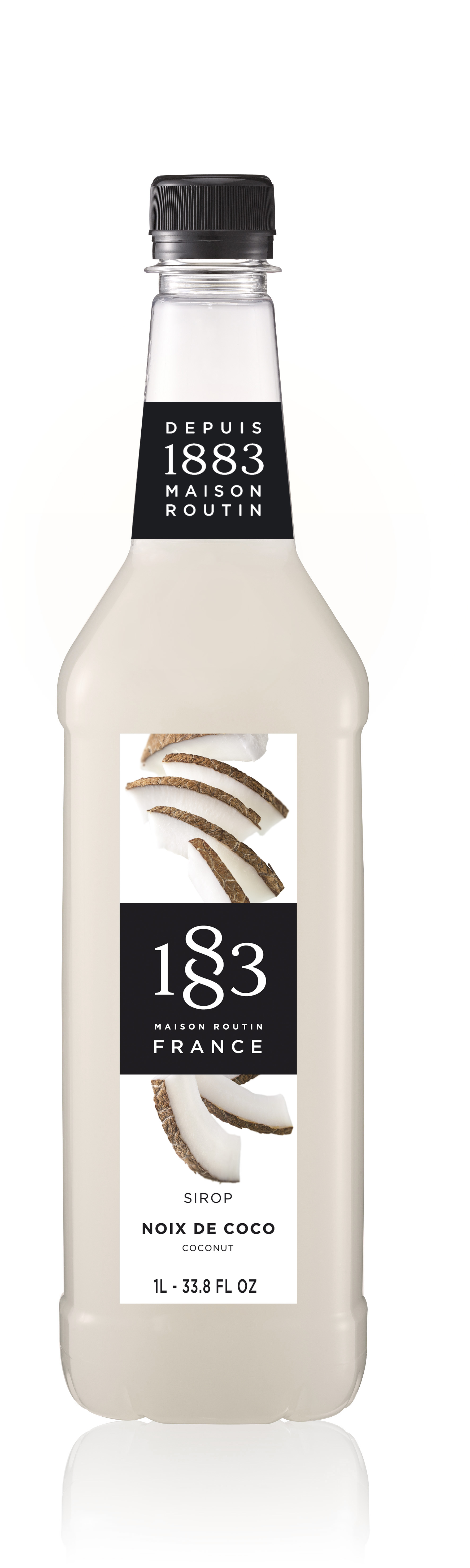 1883 Syrup Coconut  1L PET Plastic Bottle