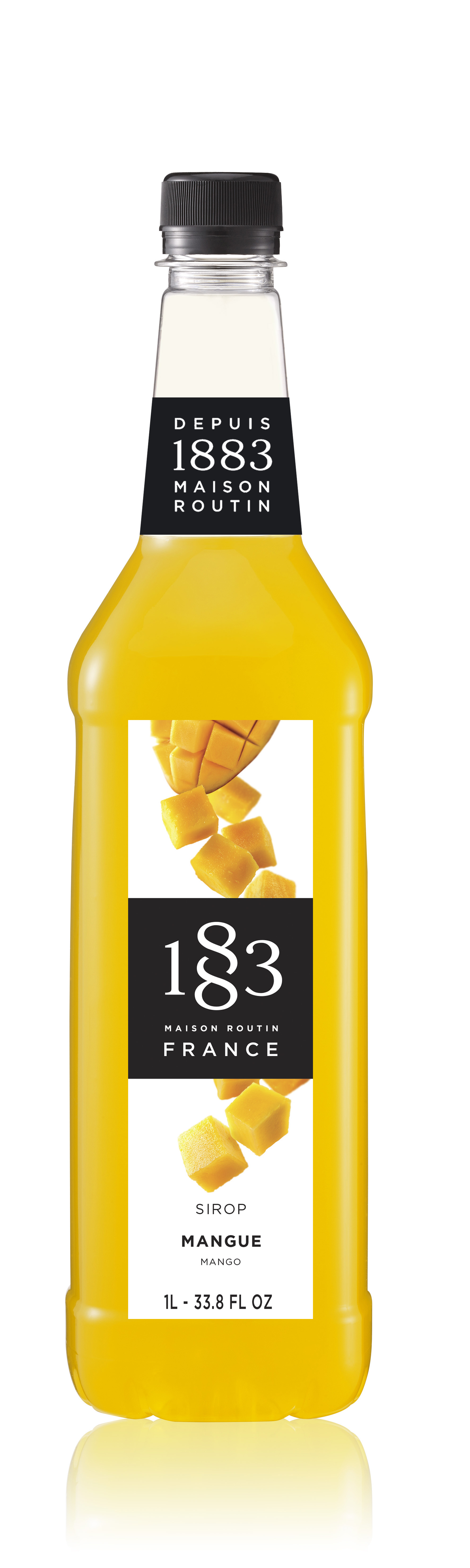 1883 Syrup Mango   1L PET Plastic Bottle